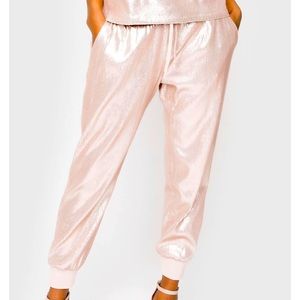 Gibson look sequin joggers